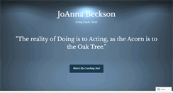 Desktop Screenshot of joannabeckson.com